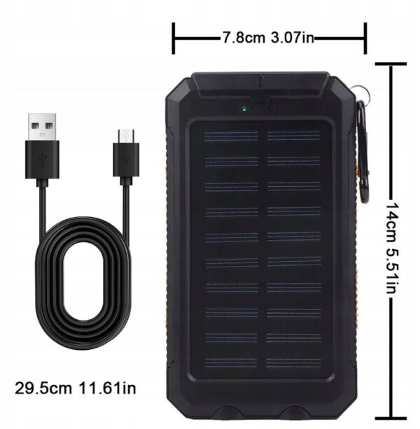 Napelemes 10000mAh power bank - Image 6