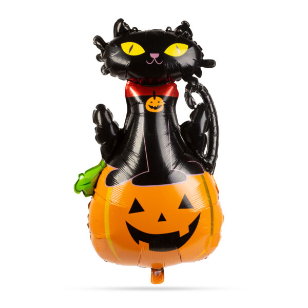 Halloween macska és tök formájú lufi