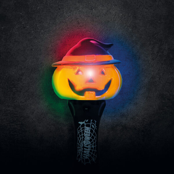 Halloweeni LED lámpa, tök formájú - elemes