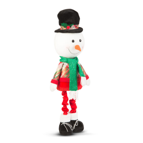 Karácsonyi hóember figura - teleszkópos lábakkal