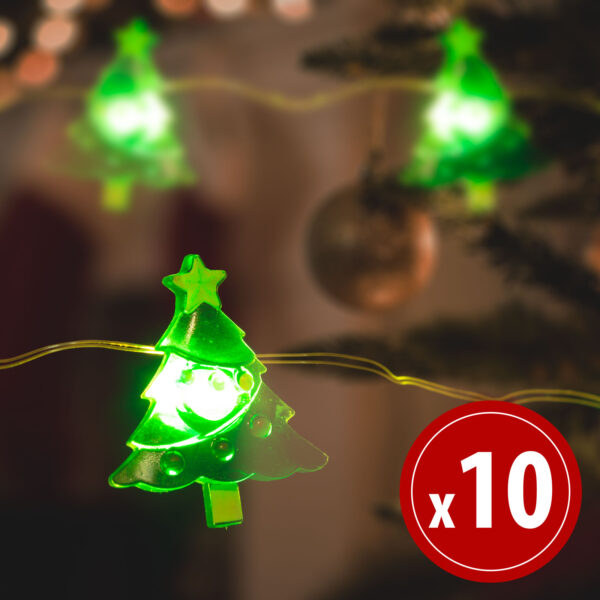 Karácsonyfa alakú fényfüzér