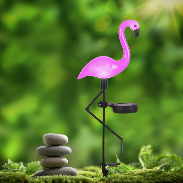 Napelemes flamingó lámpa