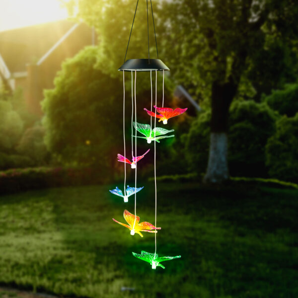 Felakasztható szolár lámpa - pillangó