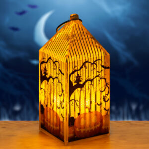 Halloween-i LED lámpás - tök