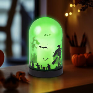 Halloween-i LED dekorlámpa - zöld
