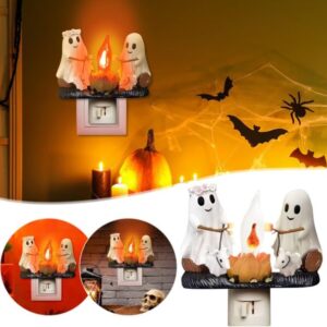 Halloween szellem, villogó led éjszakai fény