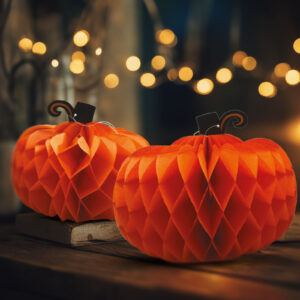 Halloween-i dekoráció - tök lampion - 2 db/csomag