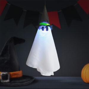 Halloween-i világító felakasztható dekoráció - szellem