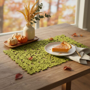 Őszi edényalátét, zöld