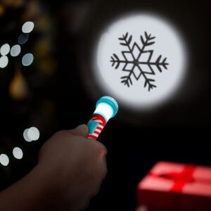 Karácsonyi zseblámpa, 5 féle mintával