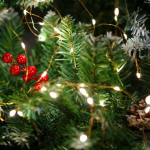 Fényfüzér, melegfehér, 100 microLED, 10 m