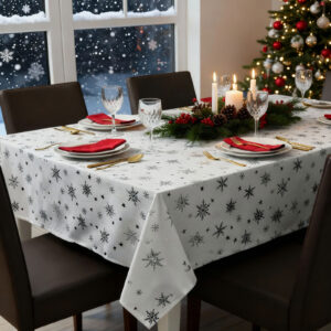 Hópelyhes asztalterítő