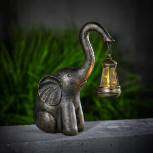 Elefánt alakú napelemes lámpa