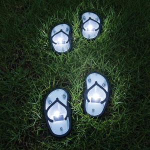 Strandpapucs alakú napelemes lámpa