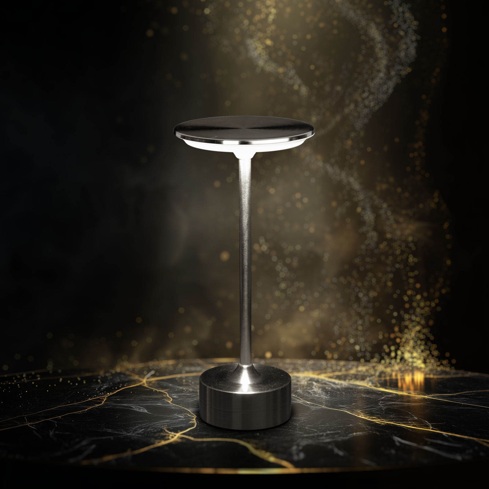 Asztali lámpa, ezüst színű - 12502C 3 Asztali lámpa, ezüst színű - 12502C - Image 3