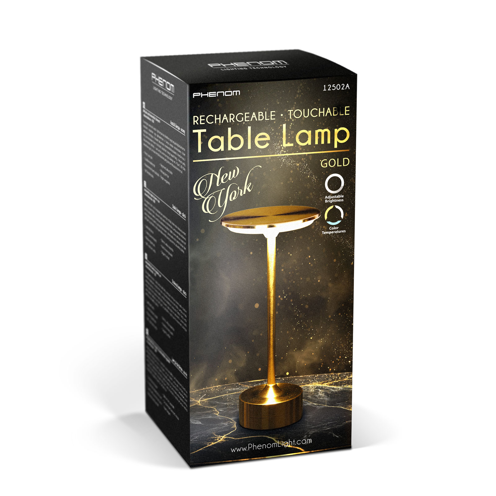 Asztali lámpa, arany színű - 12502A 4 Asztali lámpa, arany színű - 12502A - Image 4