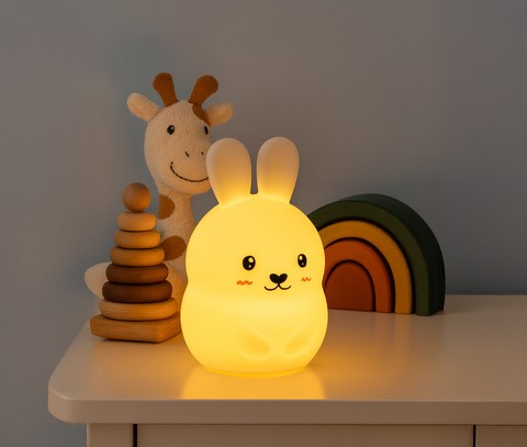 Nyuszis éjjeli lámpa távirányítóval 4 Nyuszis éjjeli lámpa távirányítóval - Image 4