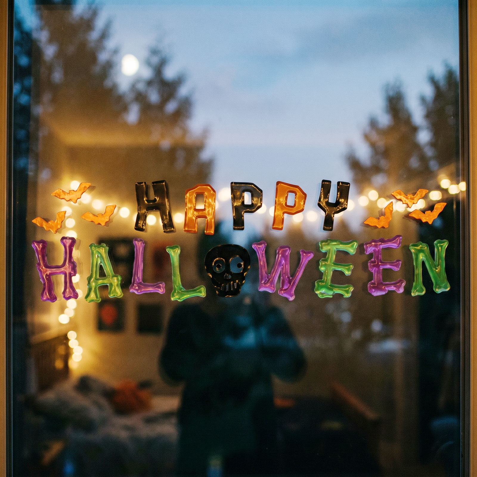 Halloween gél ablakmatrica szett - 50 x 15 cm - 2 féle 1 Halloween gél ablakmatrica szett - 50 x 15 cm - 2 féle