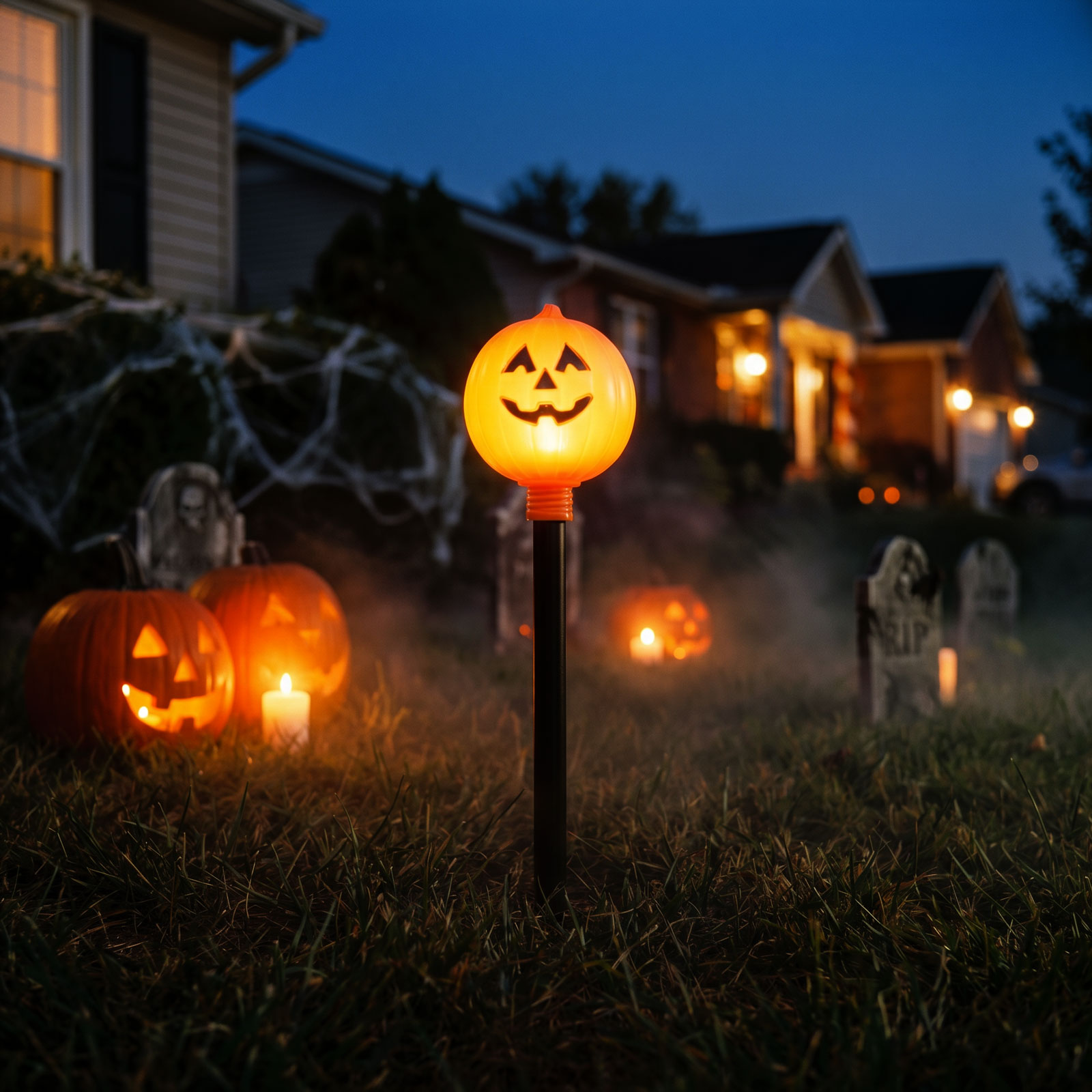 Halloween-i leszúrható lámpa, tök 1 Halloween-i leszúrható lámpa, tök