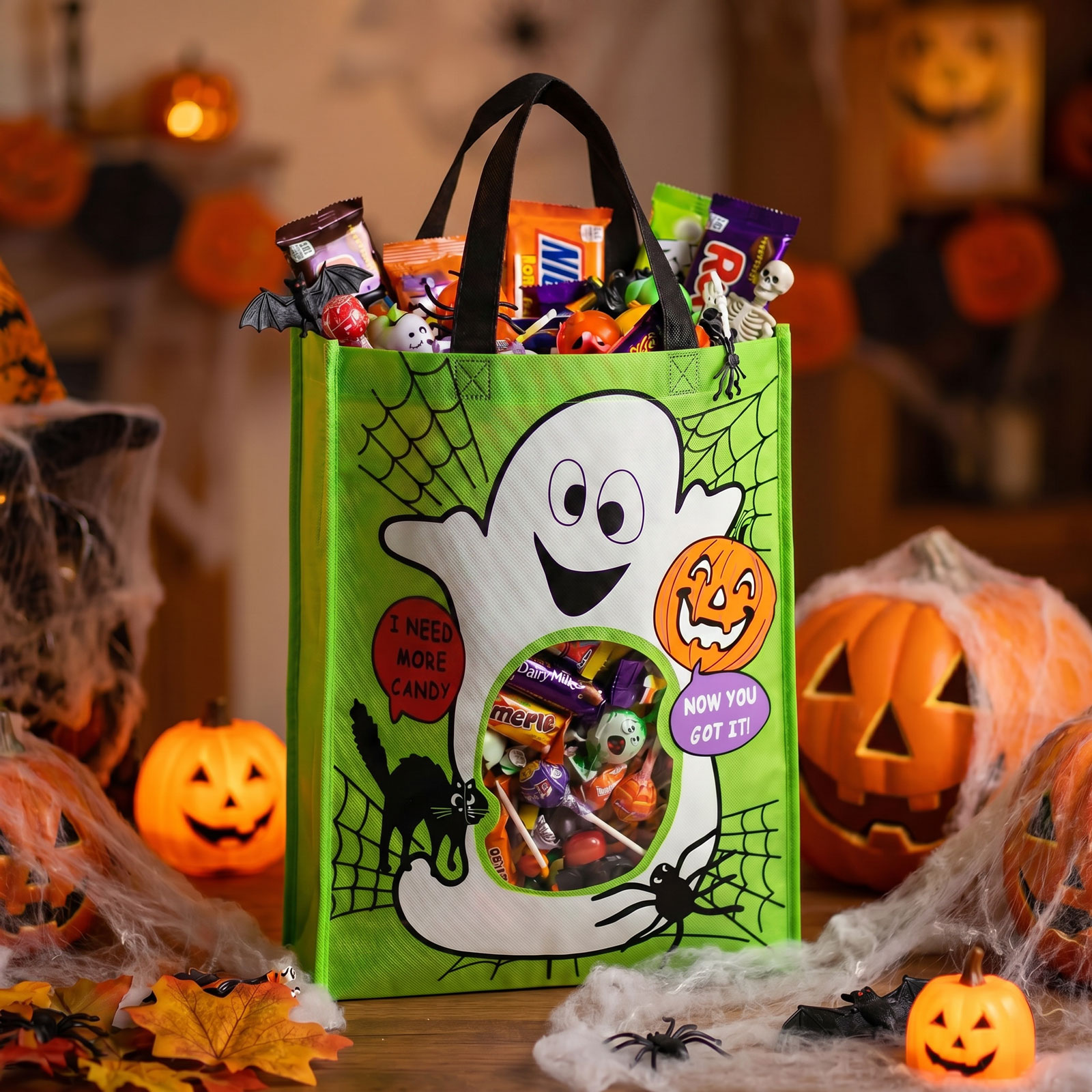 Halloween-i táska - ablakkal - 40 x 30 x 10 cm - 2 féle 2 Halloween-i táska - ablakkal - 40 x 30 x 10 cm - 2 féle - Image 2