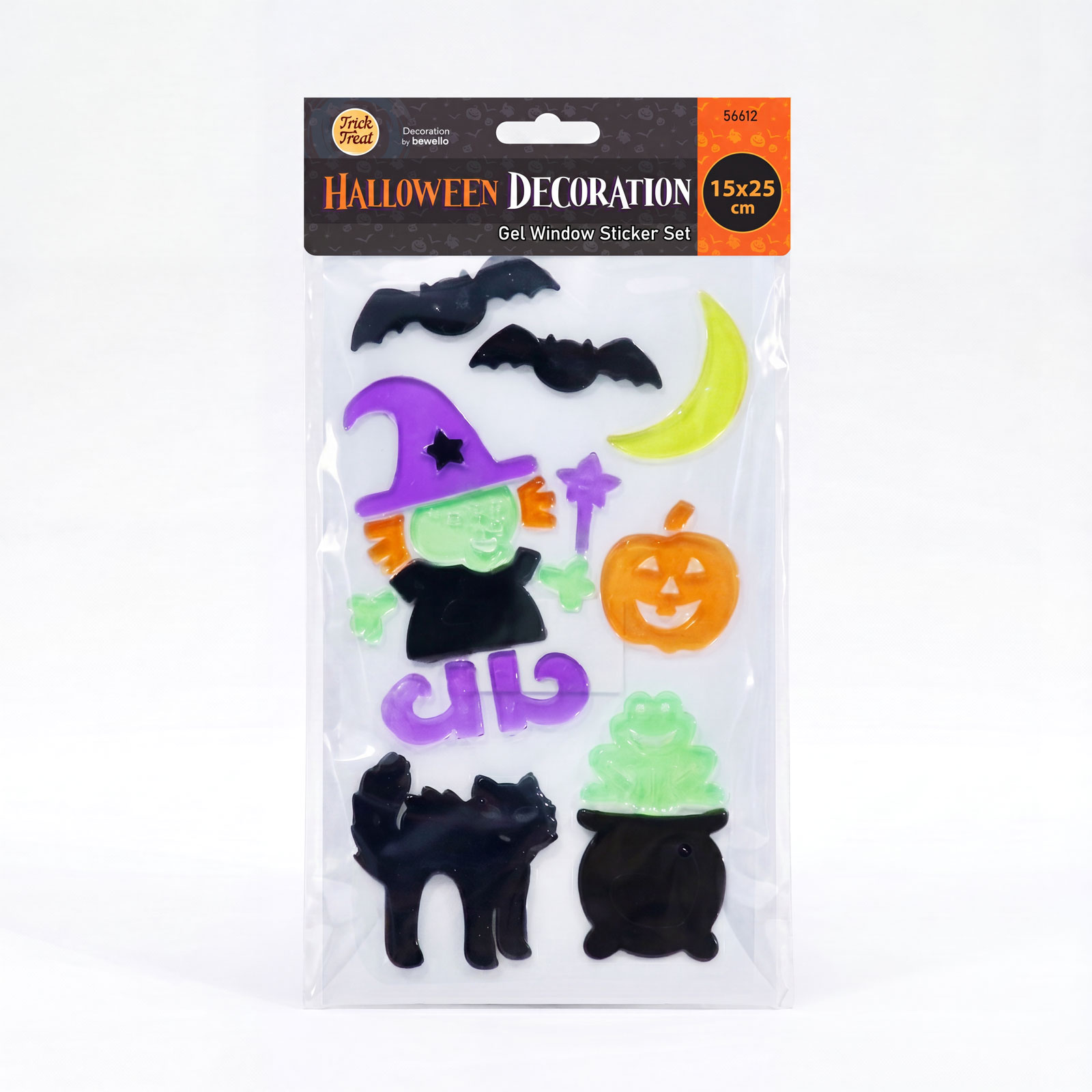 Halloween-i gél ablakmatrica szett - 15 x 25 cm - 3 féle 3 Halloween-i gél ablakmatrica szett - 15 x 25 cm - 3 féle - Image 3