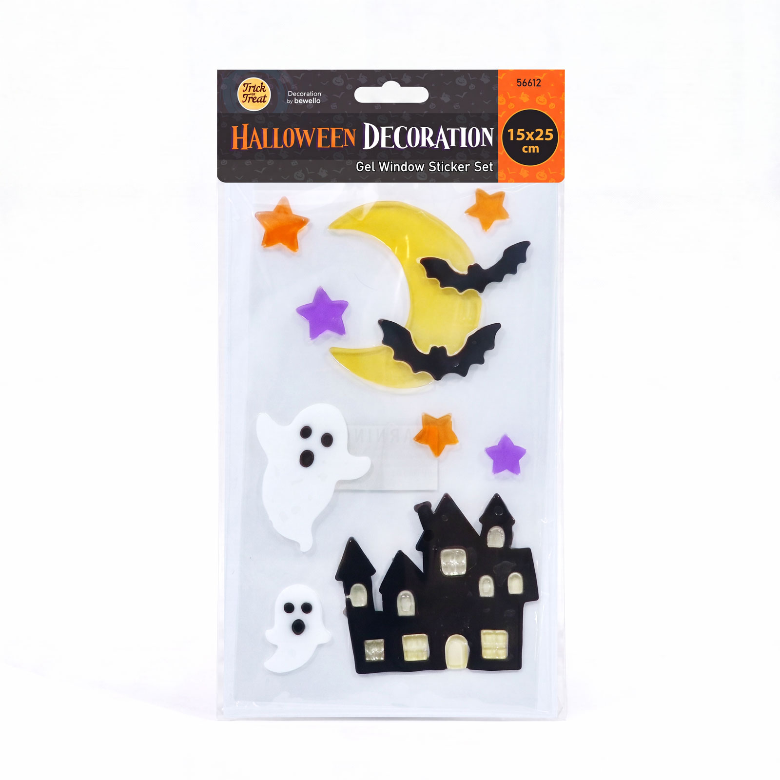 Halloween-i gél ablakmatrica szett - 15 x 25 cm - 3 féle 4 Halloween-i gél ablakmatrica szett - 15 x 25 cm - 3 féle - Image 4